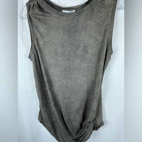 Tahari Side Gathered Muscle T- Sz Small - Picture 2 of 11